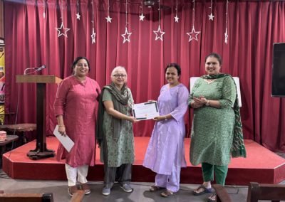 Valedictory of soft skills workshop in association with Toast masters, conducted by Ms. Sapna Shenoy